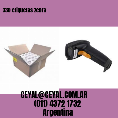 330 etiquetas zebra