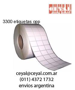 3300 etiquetas opp