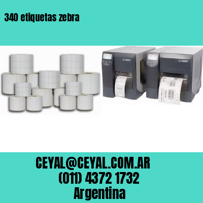 340 etiquetas zebra
