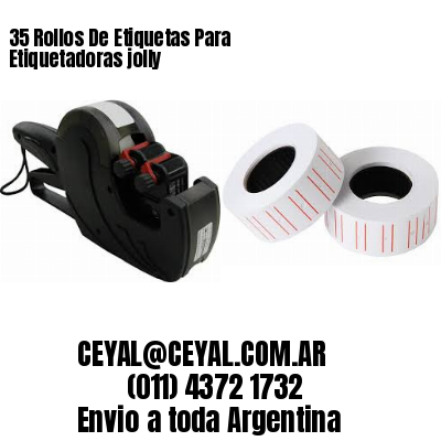 35 Rollos De Etiquetas Para Etiquetadoras jolly