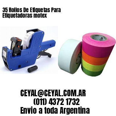 35 Rollos De Etiquetas Para Etiquetadoras motex