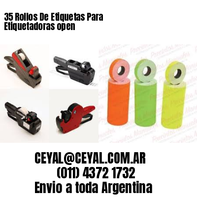 35 Rollos De Etiquetas Para Etiquetadoras open