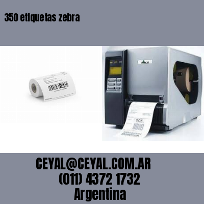 350 etiquetas zebra