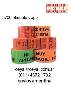3700 etiquetas opp
