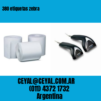 380 etiquetas zebra