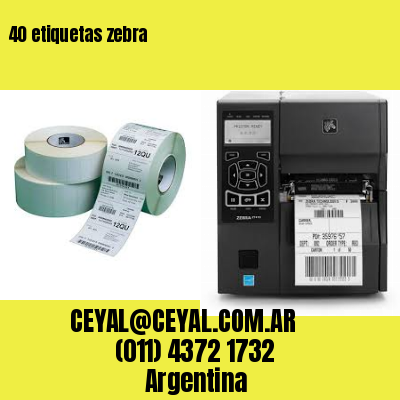 40 etiquetas zebra