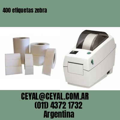 400 etiquetas zebra