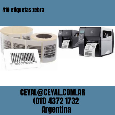 410 etiquetas zebra