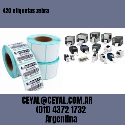 420 etiquetas zebra