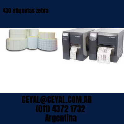 430 etiquetas zebra