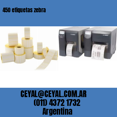 450 etiquetas zebra