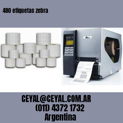 480 etiquetas zebra