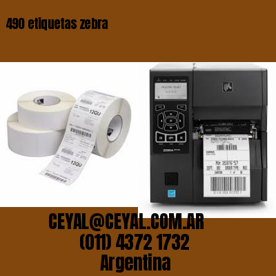 490 etiquetas zebra