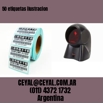 50 etiquetas ilustracion
