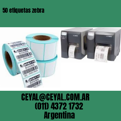 50 etiquetas zebra