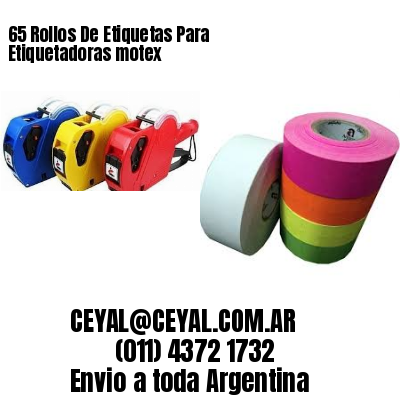 65 Rollos De Etiquetas Para Etiquetadoras motex