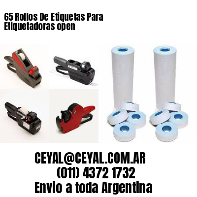 65 Rollos De Etiquetas Para Etiquetadoras open