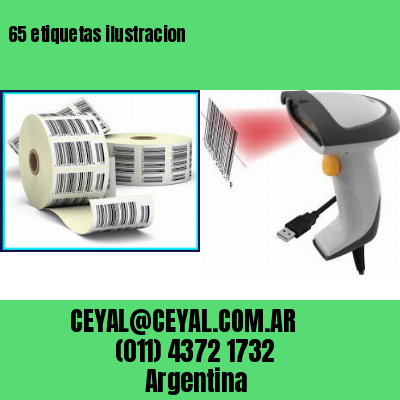 65 etiquetas ilustracion