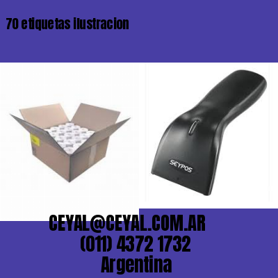 70 etiquetas ilustracion