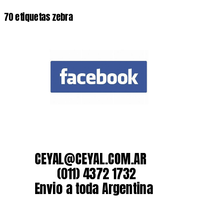 70 etiquetas zebra