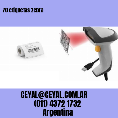 70 etiquetas zebra