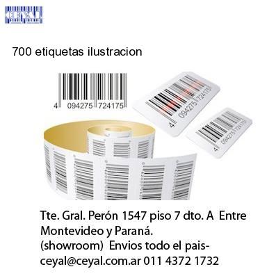 700 etiquetas ilustracion