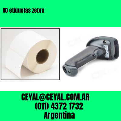 80 etiquetas zebra