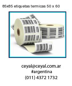 85×85 etiquetas termicas 50 x 60