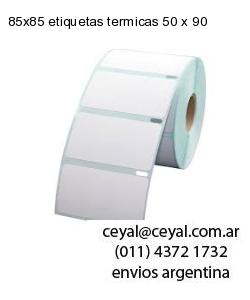 85×85 etiquetas termicas 50 x 90
