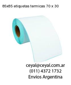85×85 etiquetas termicas 70 x 30