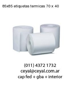 85×85 etiquetas termicas 70 x 40