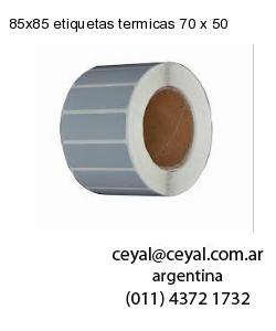 85×85 etiquetas termicas 70 x 50