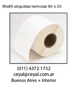 85×85 etiquetas termicas 80 x 30