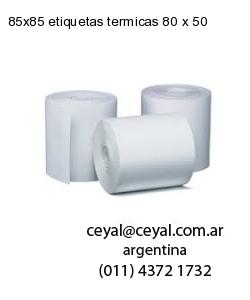 85×85 etiquetas termicas 80 x 50