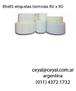 85×85 etiquetas termicas 80 x 80