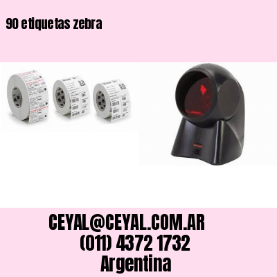 90 etiquetas zebra
