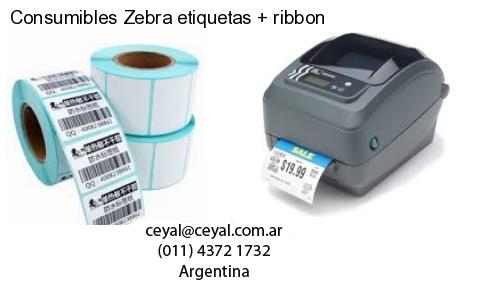 Consumibles Zebra etiquetas   ribbon