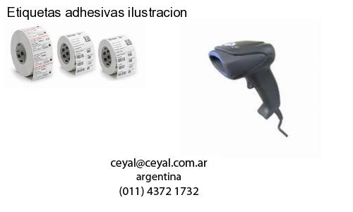 Etiquetas adhesivas ilustracion
