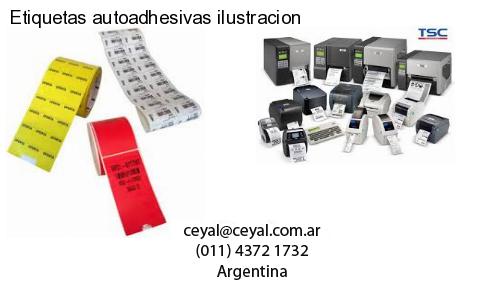 Etiquetas autoadhesivas ilustracion