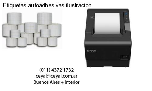 Etiquetas autoadhesivas ilustracion