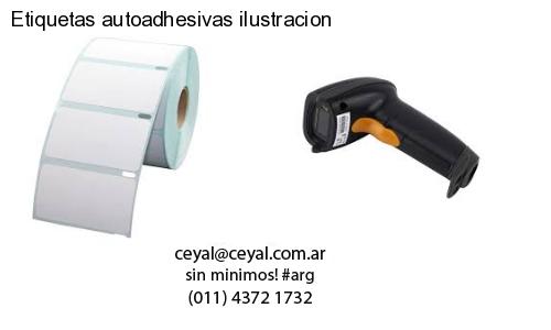 Etiquetas autoadhesivas ilustracion