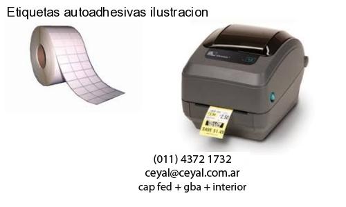 Etiquetas autoadhesivas ilustracion