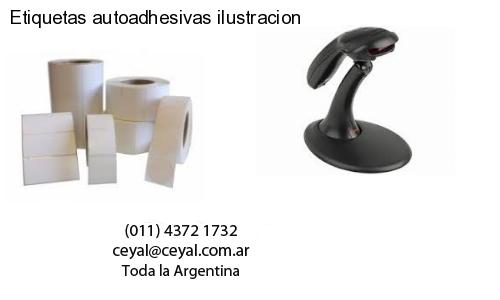 Etiquetas autoadhesivas ilustracion