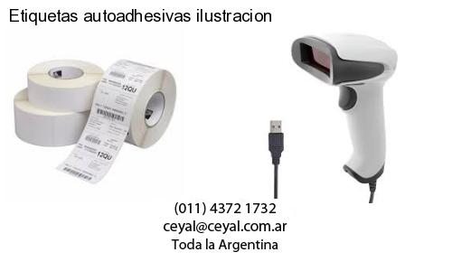 Etiquetas autoadhesivas ilustracion