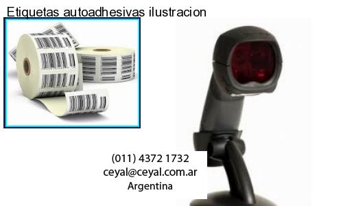 Etiquetas autoadhesivas ilustracion