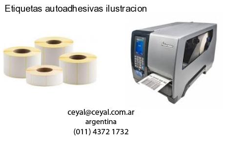 Etiquetas autoadhesivas ilustracion