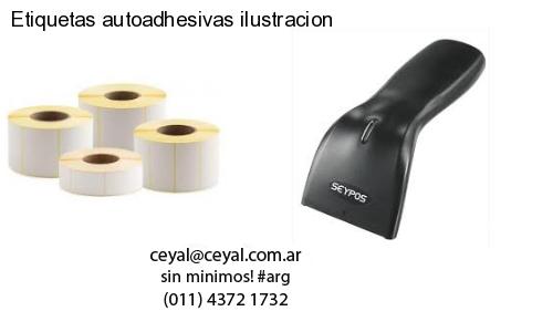 Etiquetas autoadhesivas ilustracion