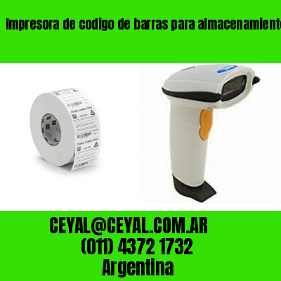 Impresora de codigo de barras para almacenamiento  Buenos Aires Argentina