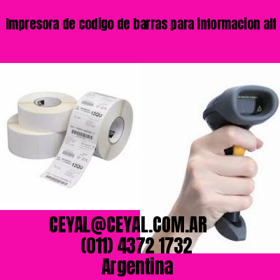 Impresora de codigo de barras para informacion alf Buenos Aires Argentina