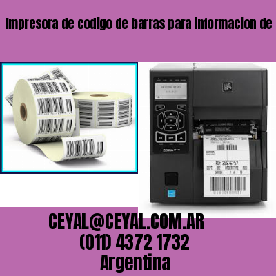 Impresora de codigo de barras para informacion de  Buenos Aires Argentina